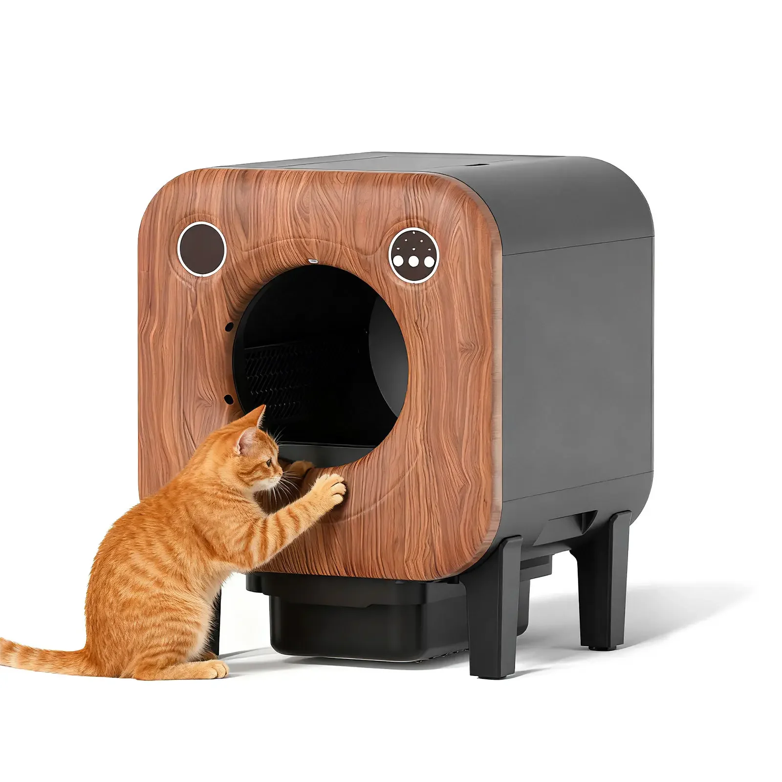 Available 65L Smart APP-Controlled Eco-Friendly Self-Cleaning Cat Litter Box Automatic Cleaning Easy Clean Washable Inner Space