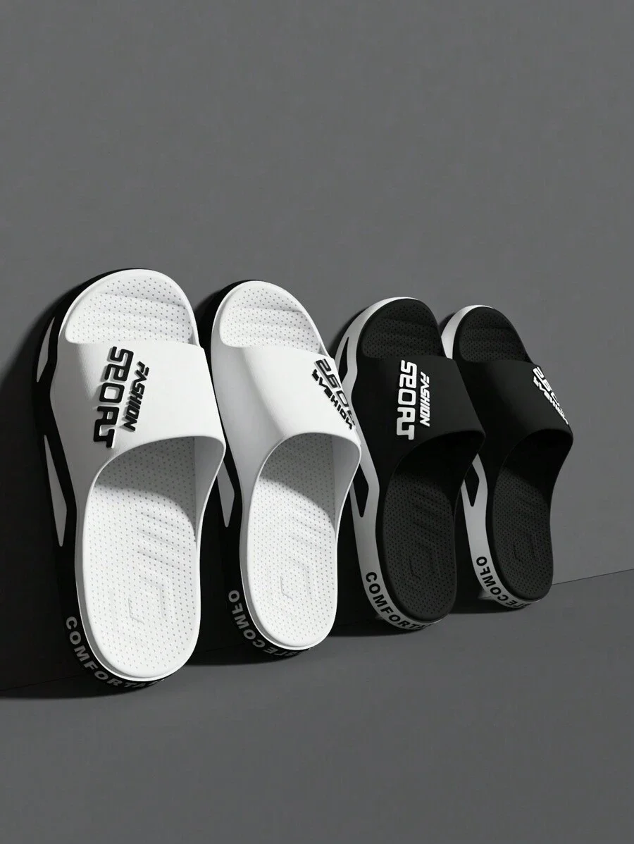 

Men's Fashion Indoor Slippers, Summer Bathroom Anti-Slip, Odorless, Cool And Comfortable Slippers, Unisex