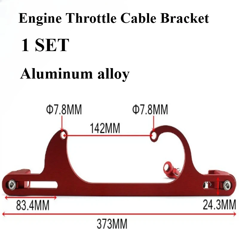 

Engine Throttle Cable Bracket for 4150 4160 Series Carburetor Throttle Cable Base Aluminum Alloy