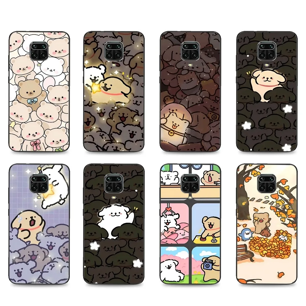 Scribble puppy dog Phone Case For Xiaomi Mi 5X 8 9 10 11 12 lite pro 10T PocoX3pro PocoM3 Note 10 pro lite