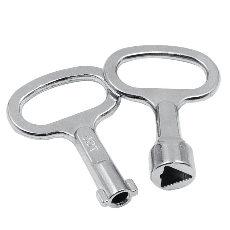 1pc Universal Key Multifunction Wrench Metro Trains Key Lock Elevator Door Key Electric Cabinet Keys Wrench Plumber Triangle Key