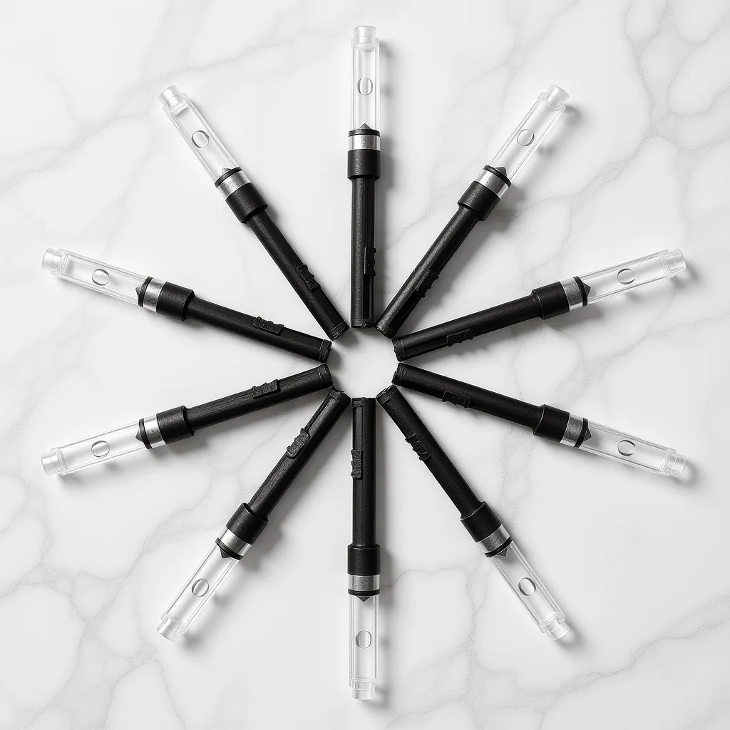 

12Pcs Fountain Pen Ink Auxiliary Absorber Insert Universal 3.4mm Piston Pushpull Ink Converter Replacement Tool for Fountain