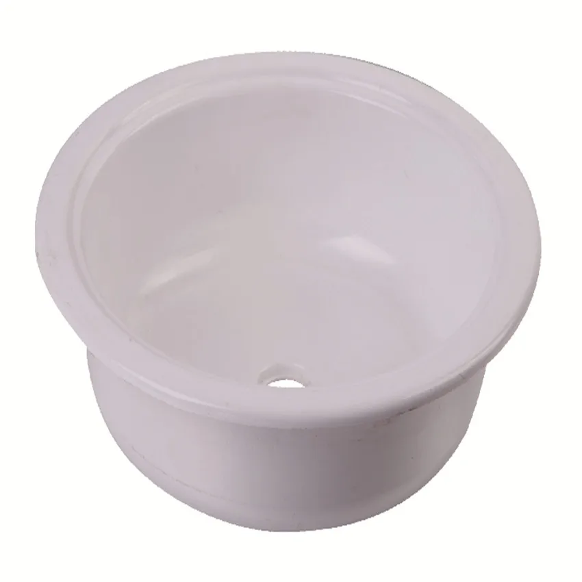 ф375*130mm Round White Acrylic Sink GR-Y008 Marine Boat Caravan RV Camper