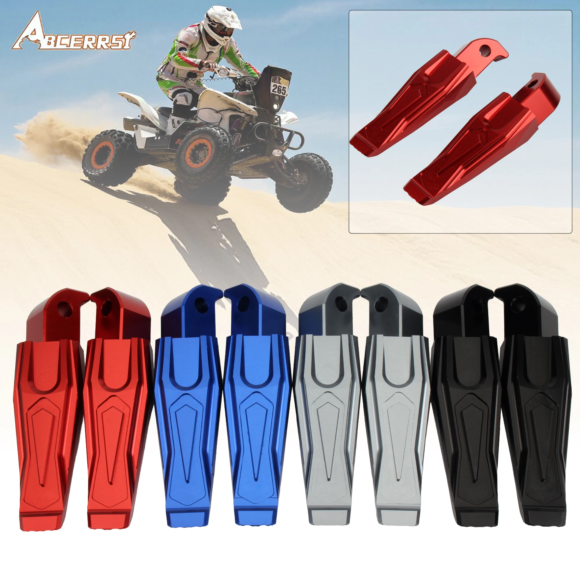 

Enduro Motorcycle Rear Footrests Foot Pegs For Yamaha TMAX500 TMAX530 XP500 2014-2019 CNC Motocross Accessories Dirt Bike