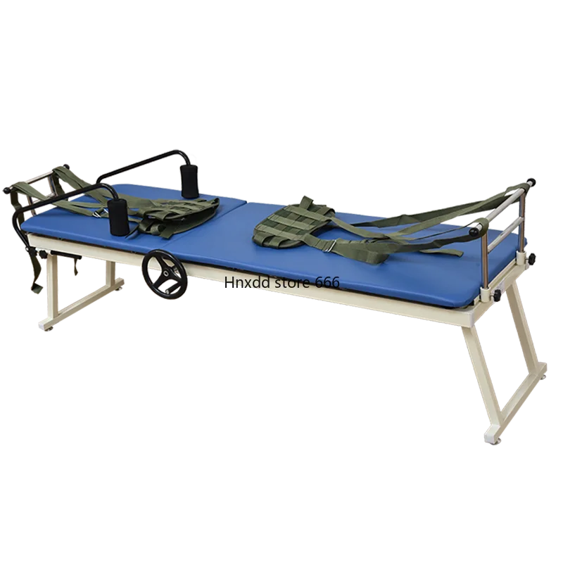 Medical lumbar disc herniation traction bed household