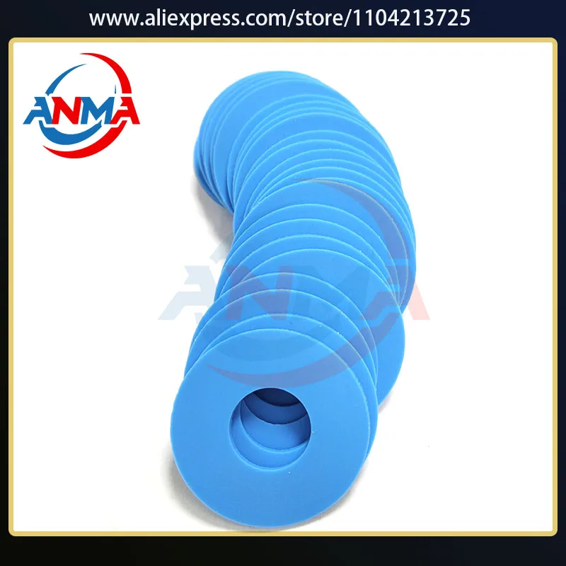 Best Quality 100Pieces Blue Rubber Sucker 32x10x1mm 35x15x0.8mm 38x13x0.5mm Offset Printing Machinery Spare Parts Rubber Sucker