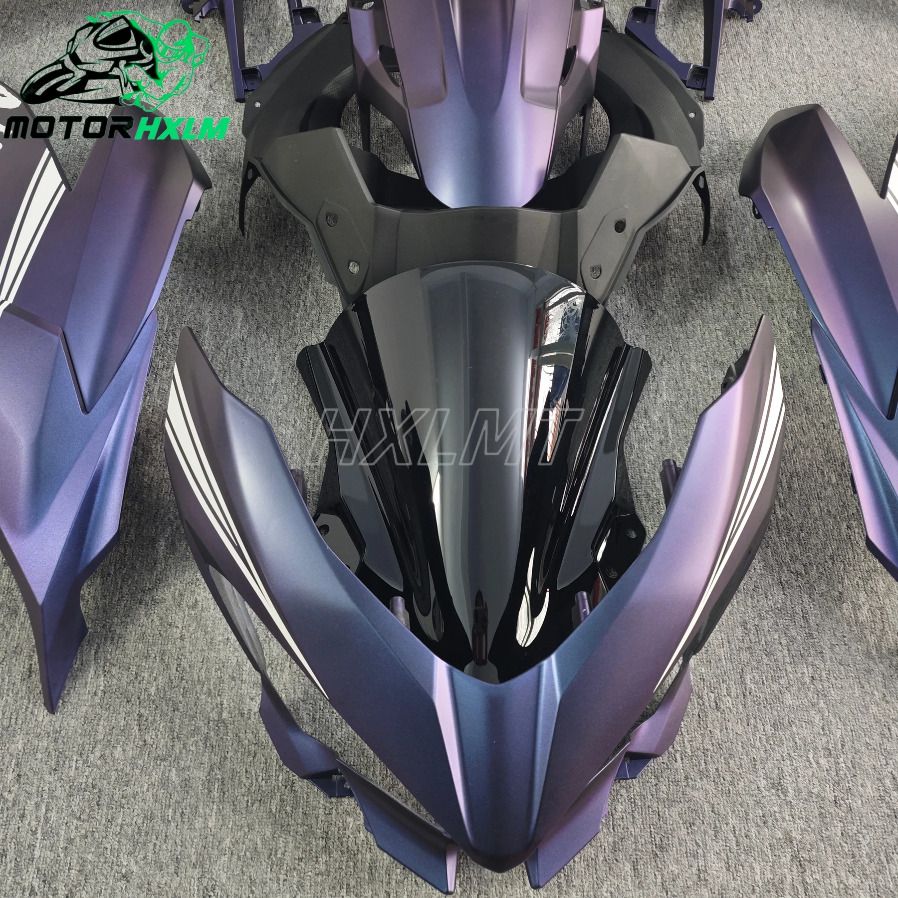 

The ABS Bodywork Fairing Body Kit for KAWASAKI Z Ninja 400 2018 2019 2020 2021 2022 2023 Z400 Ninja400 Black EX ZX Z EX400 ZX400