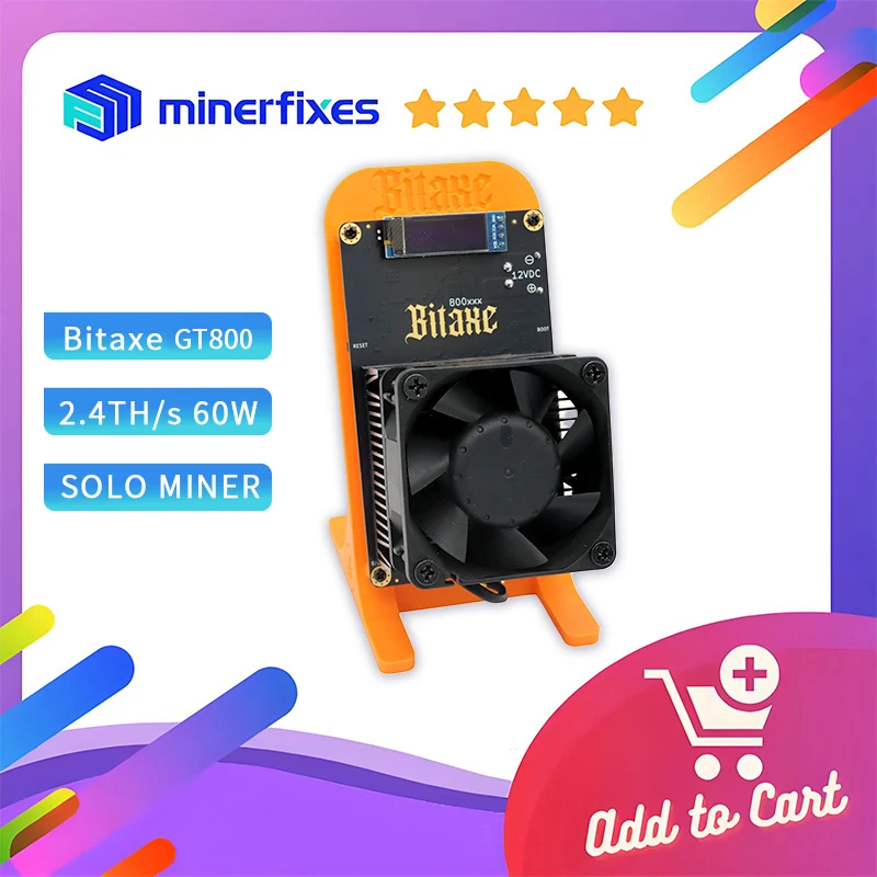 العلامة التجارية الجديدة Bitaxe GT 800 2.4th/s 65 واط جهاز تعدين بيتكوين مع إمدادات الطاقة اليانصيب مينر التشفير جهاز تعدين صغير bitcion BTC Asic التعدين #2