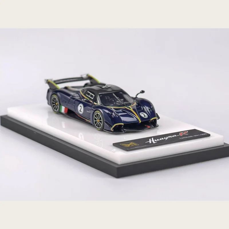 DMY 1:64 Huayra R Blue Carbon Metal Gray resin alloy miniature