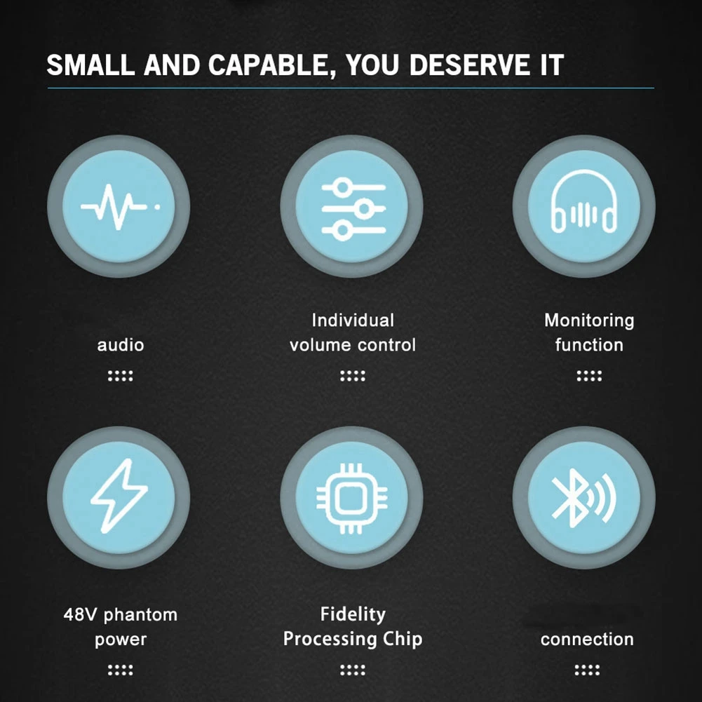 

Portable Audio Mixer: 2-Channel Mini USB Interface Sound Card For Professional Recording & Singing-AB01