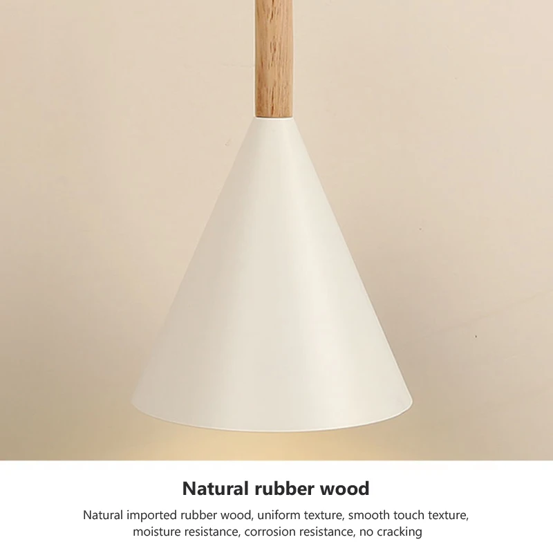 Lámpara de pared de madera nórdica con interruptor, candelabro de pared moderno para dormitorio, sala de estar, iluminación del hogar, macarrón,