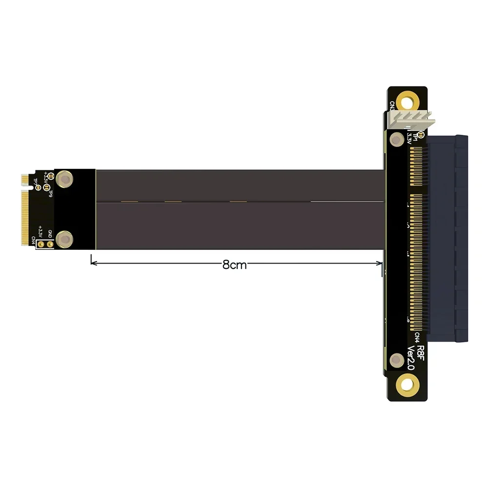 M.2 NGFF NVMe Interface Extension Cable To PCIE X8 Graphics Card Built In Transfer M2 for 8x Adapter Converter Expansion Riser