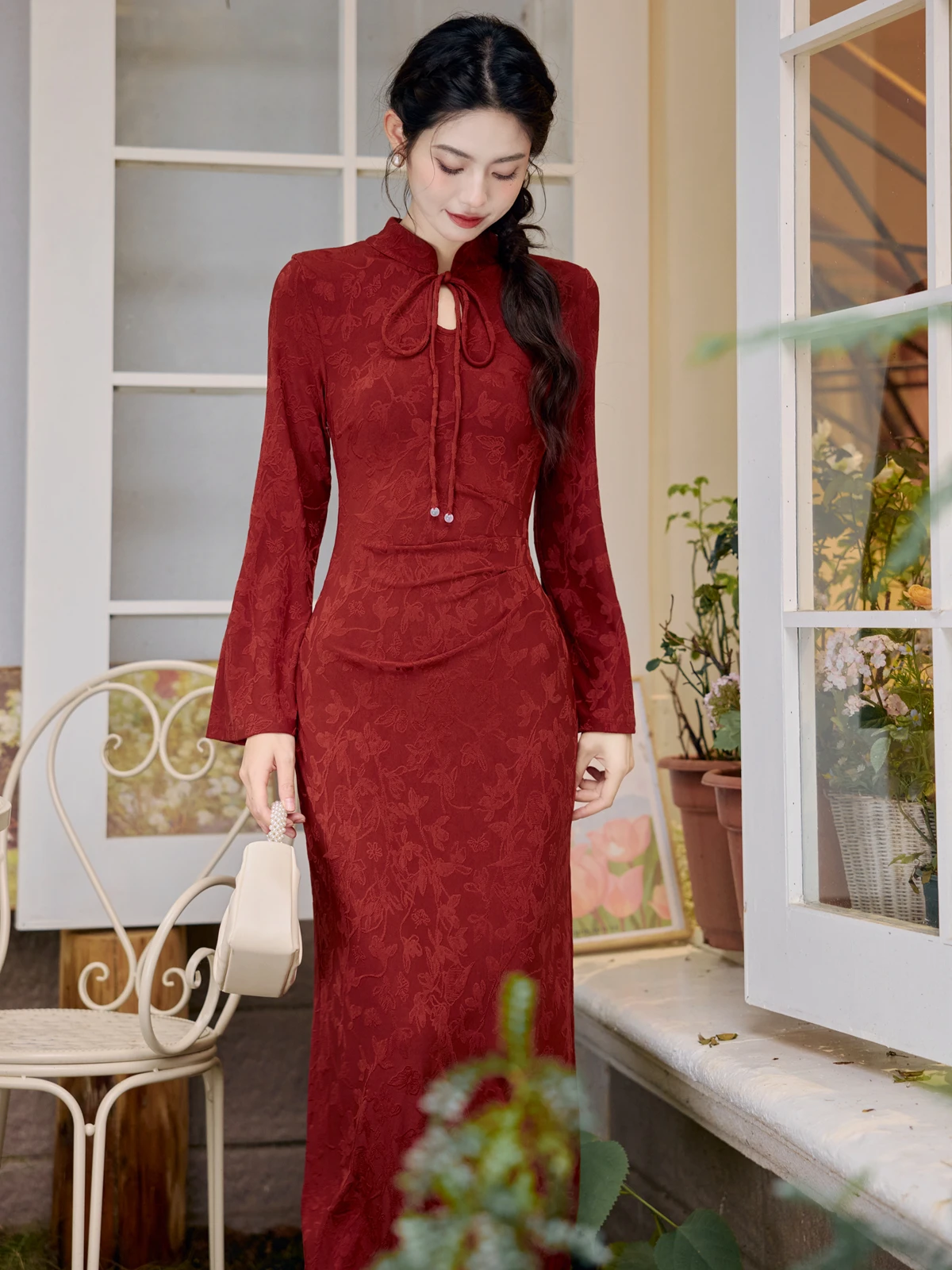 Abiti Abito da donna a maniche lunghe con volant Estate Cupro a righe Cinghie diagonali Ritaglio scavato Neon Bright Colorblock Ulzzang OL