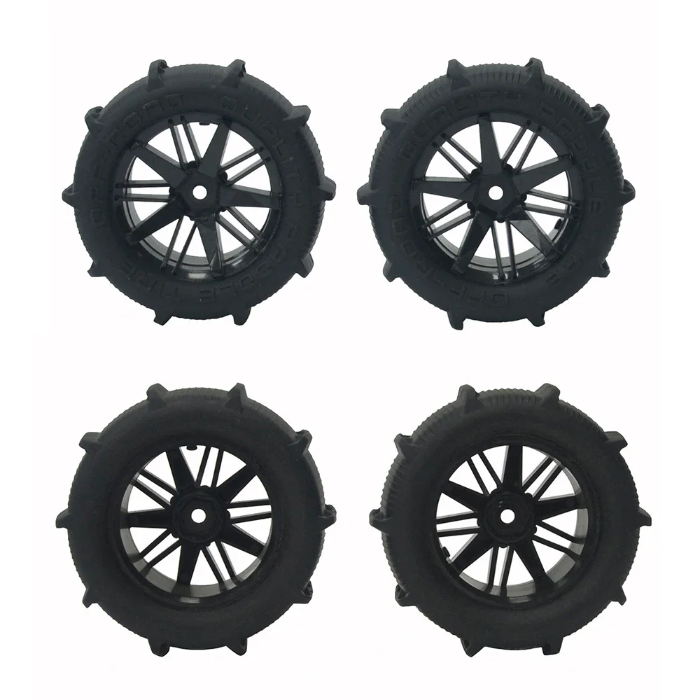 

2pcs/4Pcs 80mm Snow Sand Tires Tyre Wheel for Wltoys 144001 124019 12428 104001 Haiboxing 16889 SG1601 RC Car Upgrade Parts