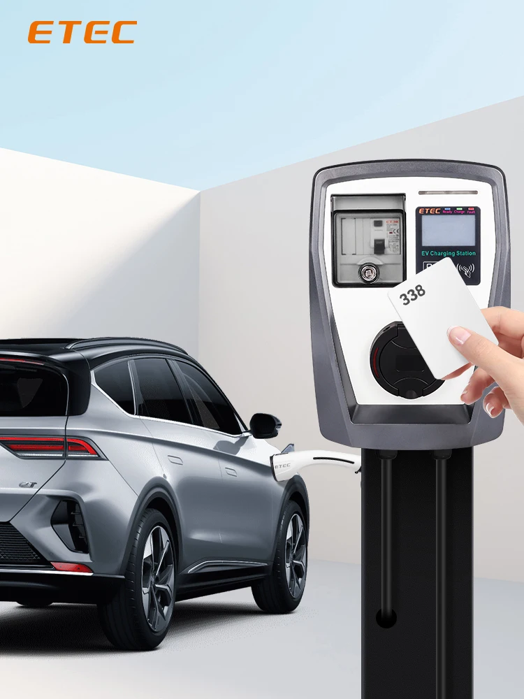 充電器ステーションETEC-EV,電気自動車用,3相,AC 220V, 230V, 22kW, 32A, 3相