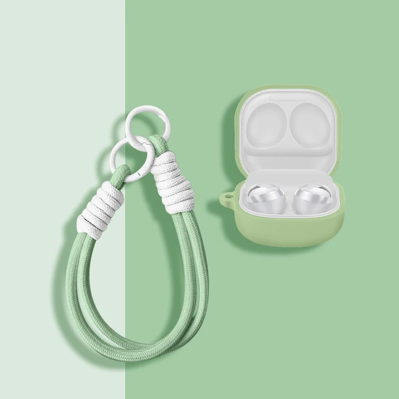 Fashion Rope Headphone Case For Samsung Galaxy Buds2 PRO /Live / pro/  FE / Core Case Silicone Earphone Case Accessories Cover
