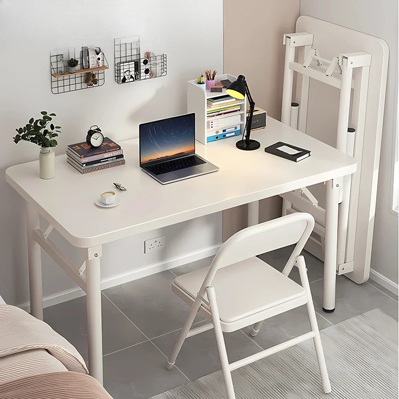 Simple computer desk installation-free foldable desk for home use