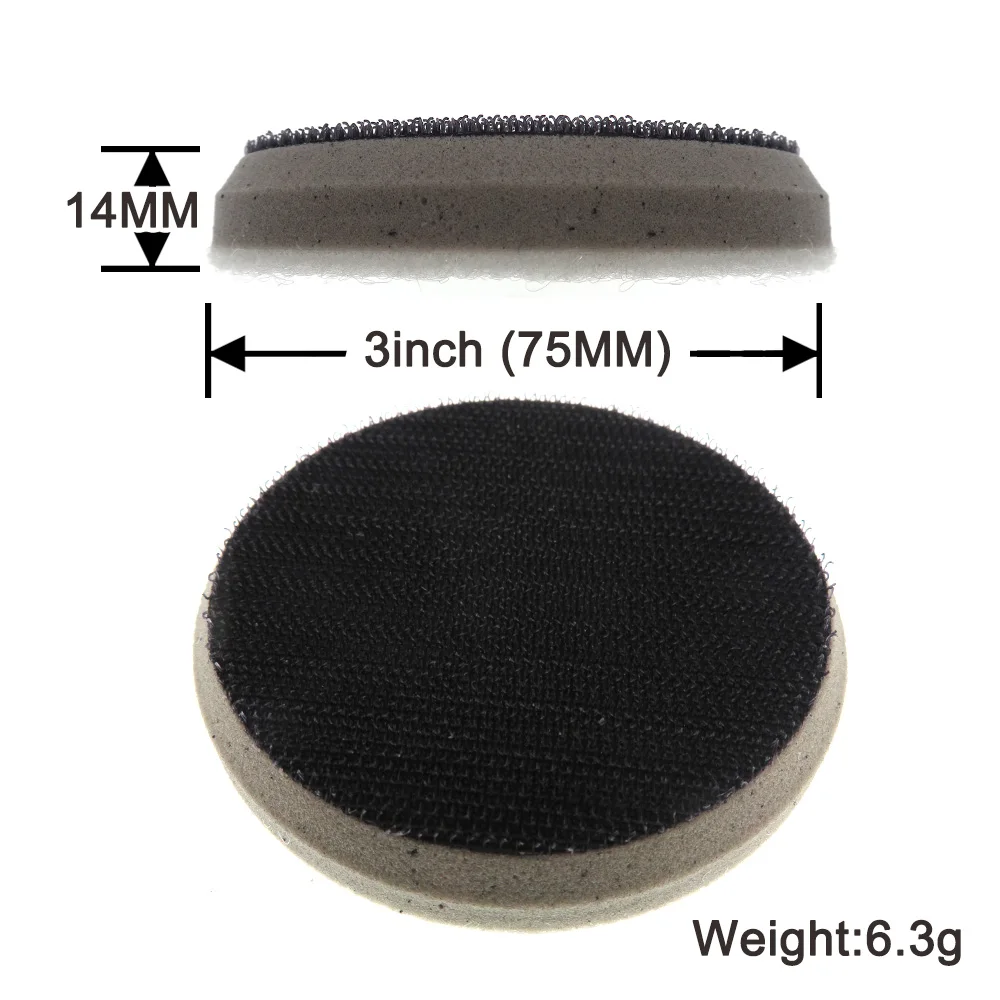 High Density Interface Pads 1''2''3''4''5''6''Hook and Loop Sponge Cushion Buffer Backing Plate for Sander Polishing & Grinding