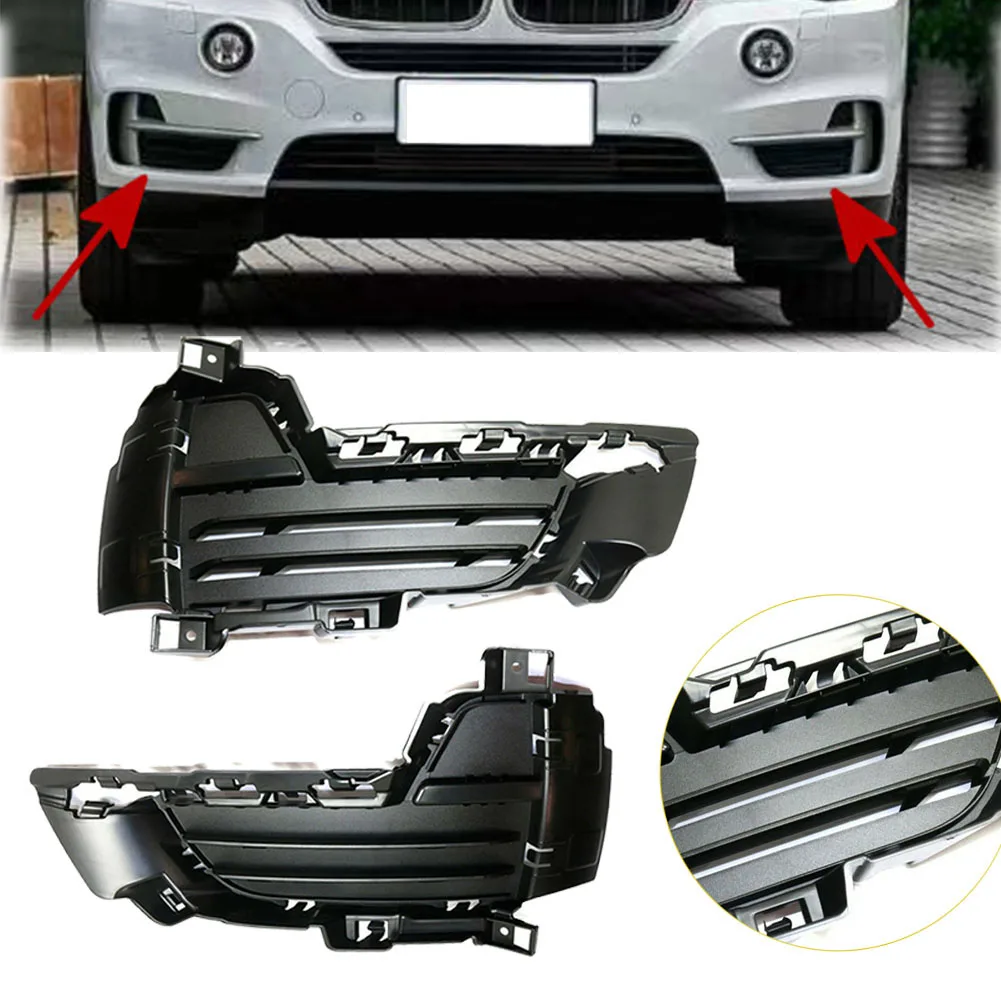 Car Front Bumper Lower Mesh Grille Left Side 51117307993 For BMW F15 X5 2014 2015 2016 2017 Textured Closed Grid