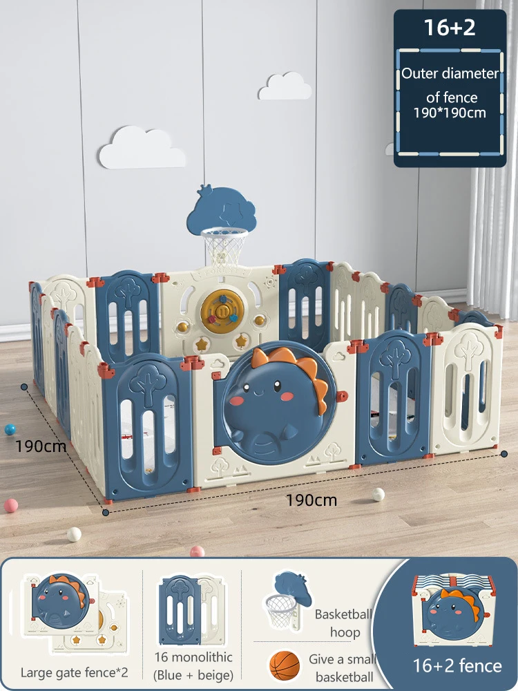 IMBABY Baby Playpen Foldable Playpen for Children with Ball Rack Baby Games Fence Shape Changeable Baby Corralitos Baby Toys