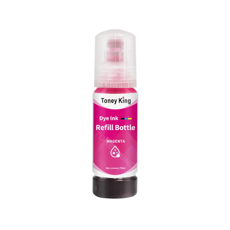 Toney King-recarga de tinta para impresora Epson EcoTank, recambio de tinta de 70ml, L3150, L3110, L3100, L3210, L3250, L1110, 5190, ET-2710, 102,