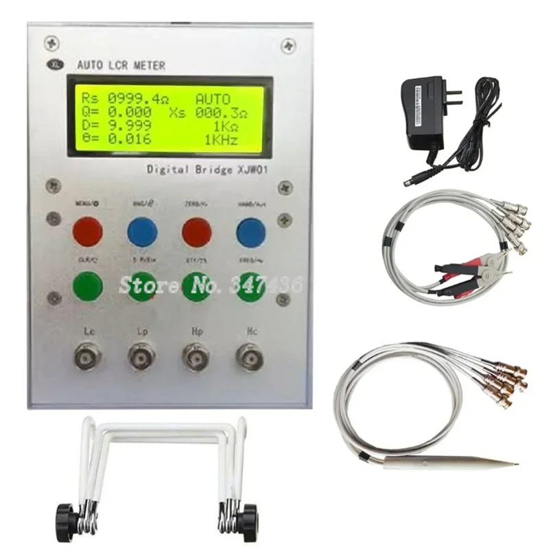 

XJW01 LCR digital bridge tester inductance,capacitor resistor,watchband 0.3%DIY spare parts ESR Kit