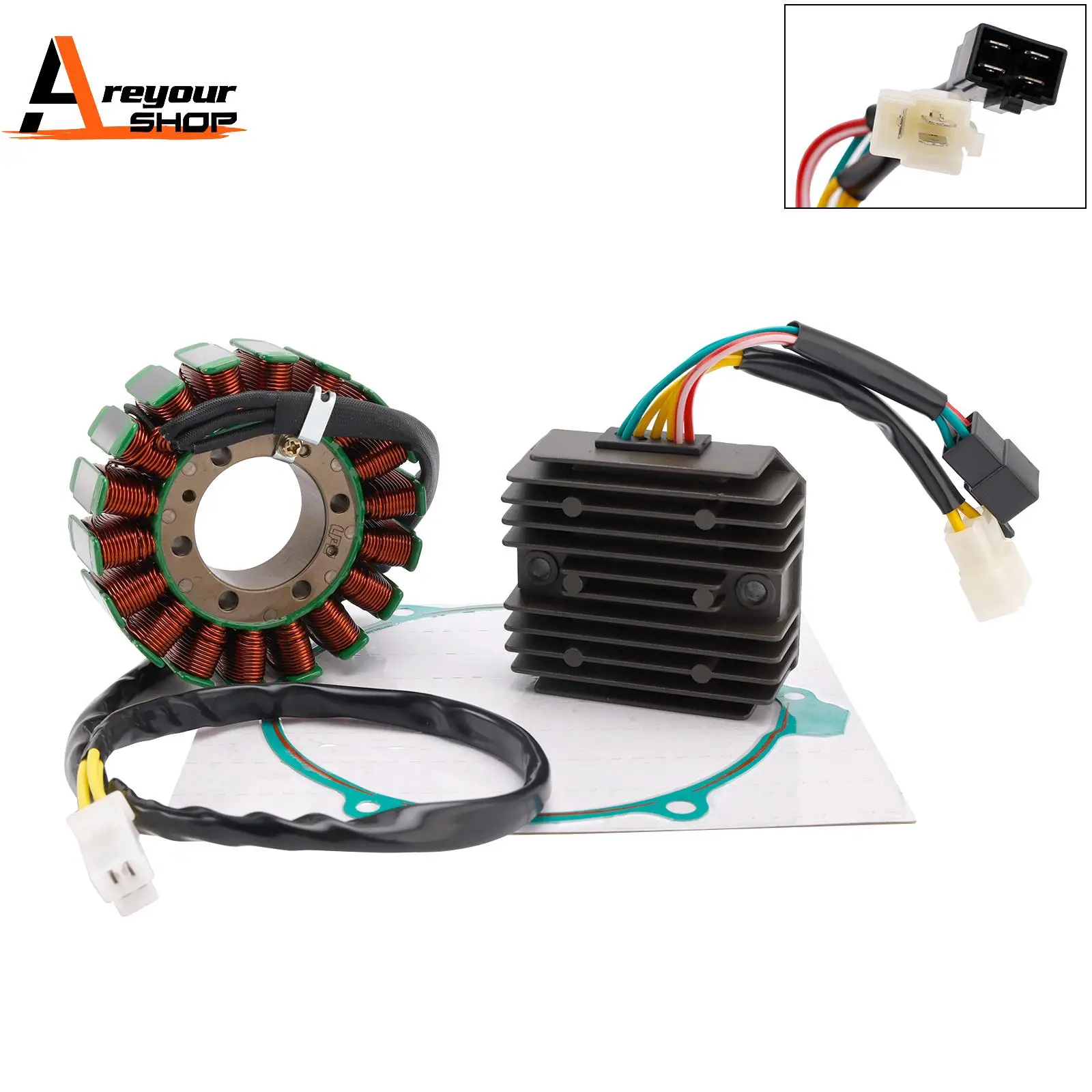 

Areyourshop Stator Regulator Rectifier & Gasket for Honda VF 750 C Magna 750 RC43 1993 1994 1995 1996 1997 1998 1999 2000-2003