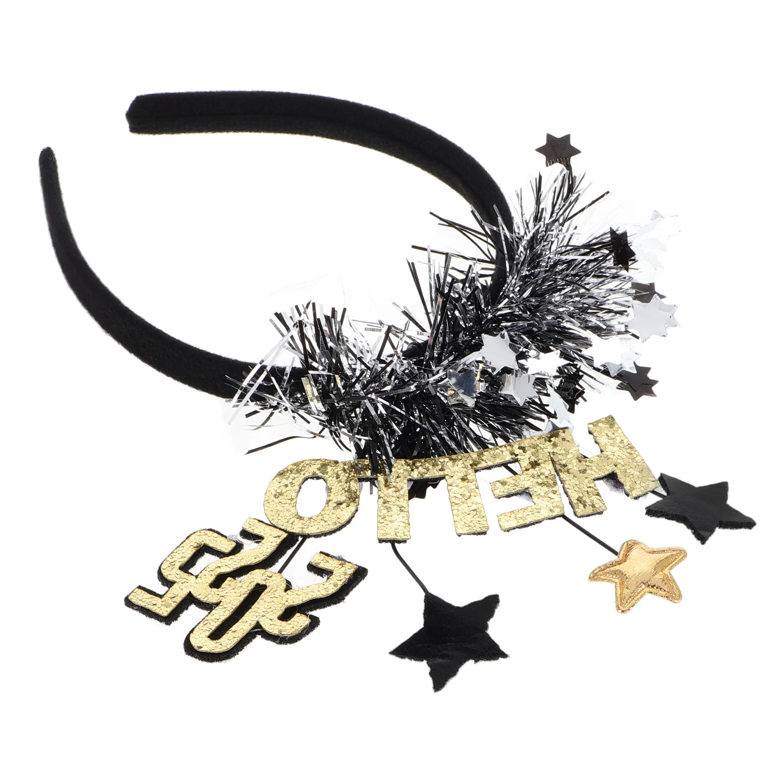 

New Year Headband Christmas Decorations Happy Party Supplies Plastic Eve Costume