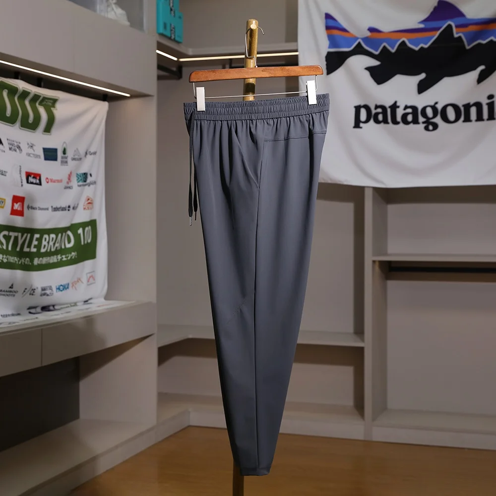 

Повседневные брюки из ледяной кожи, мужские летние уличные эластичные тонкие дышащие повседневные брюки с прямыми штанинами Faion Urban Sle