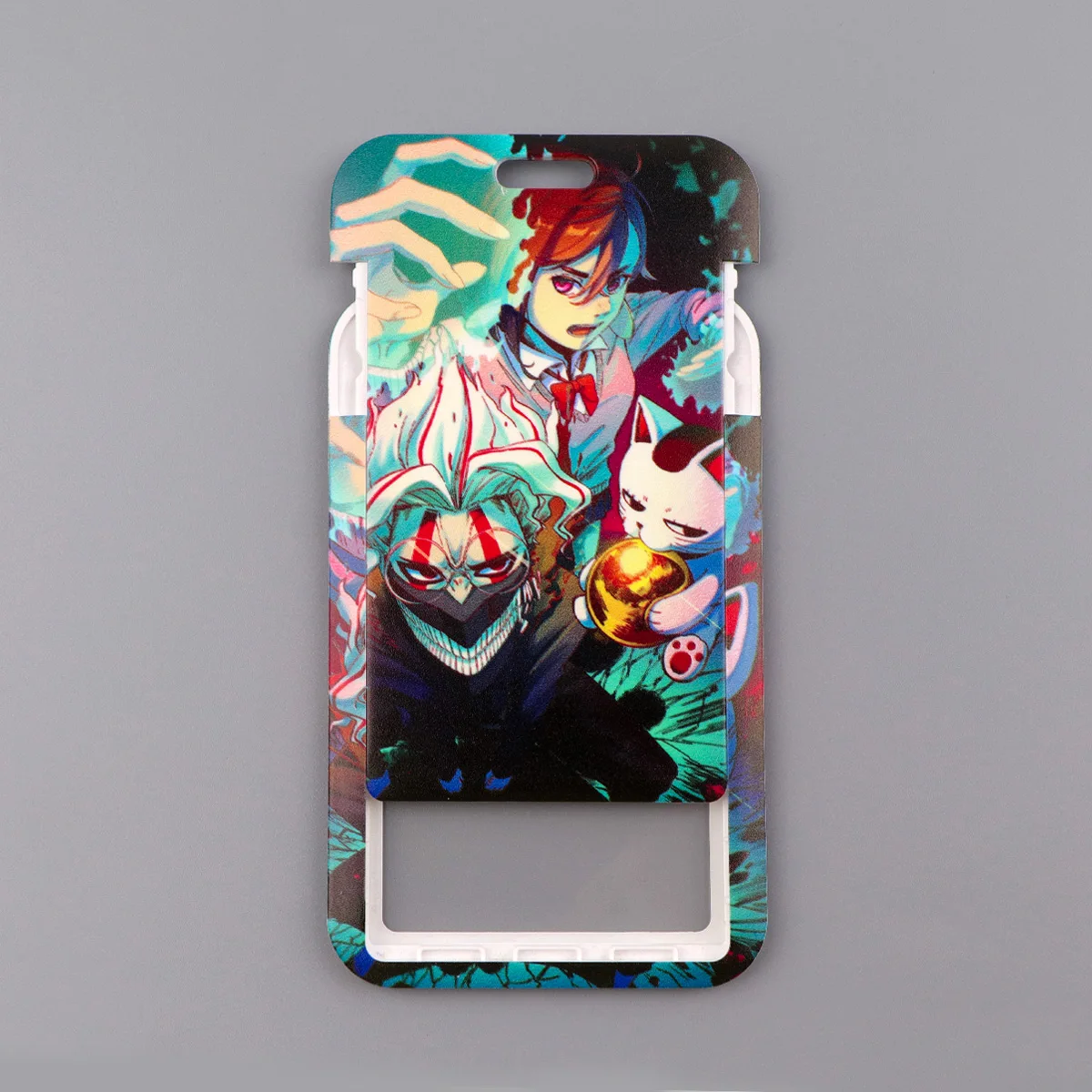 Cartoon Cat Monster ID Badge Holder Lanyards Anime Door Card Case Hanging Rope Neck Strap Keychain Business Card Gift