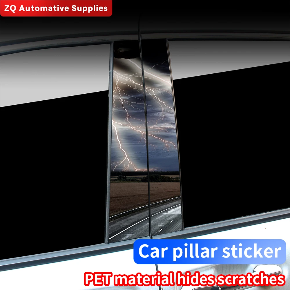 Lightning Car Stickers Automobile B-pillar Decoration Cover Scratches Waterproof Funny DIY Auto Vinyl Decals Cars Accessories