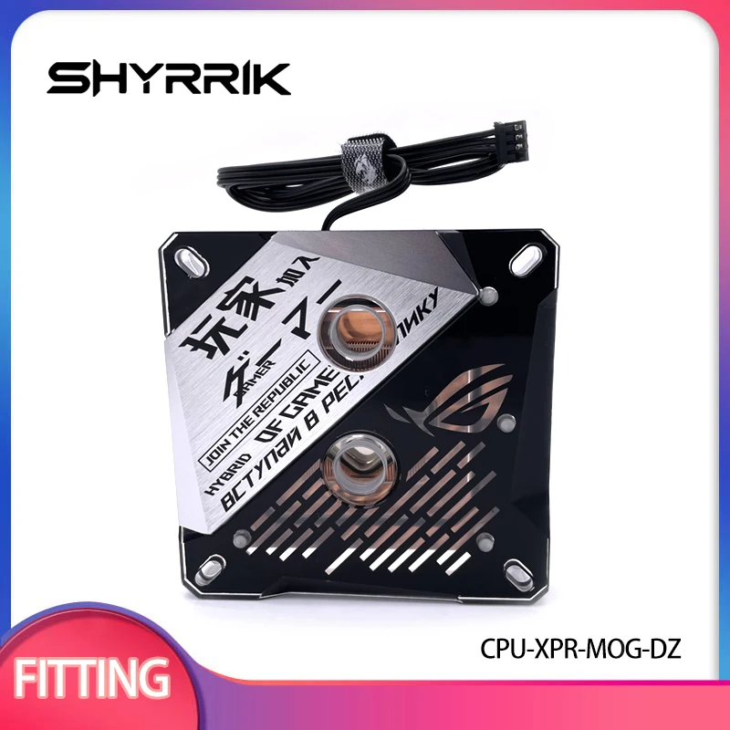 

Shyrrik CPU Water Cooling Block for INTEL LGA1150 1151 1155 1156 1200 1700 / 2011 / 2066 Black Radiator ARGB AURA CPU-XPR-MOG-DZ