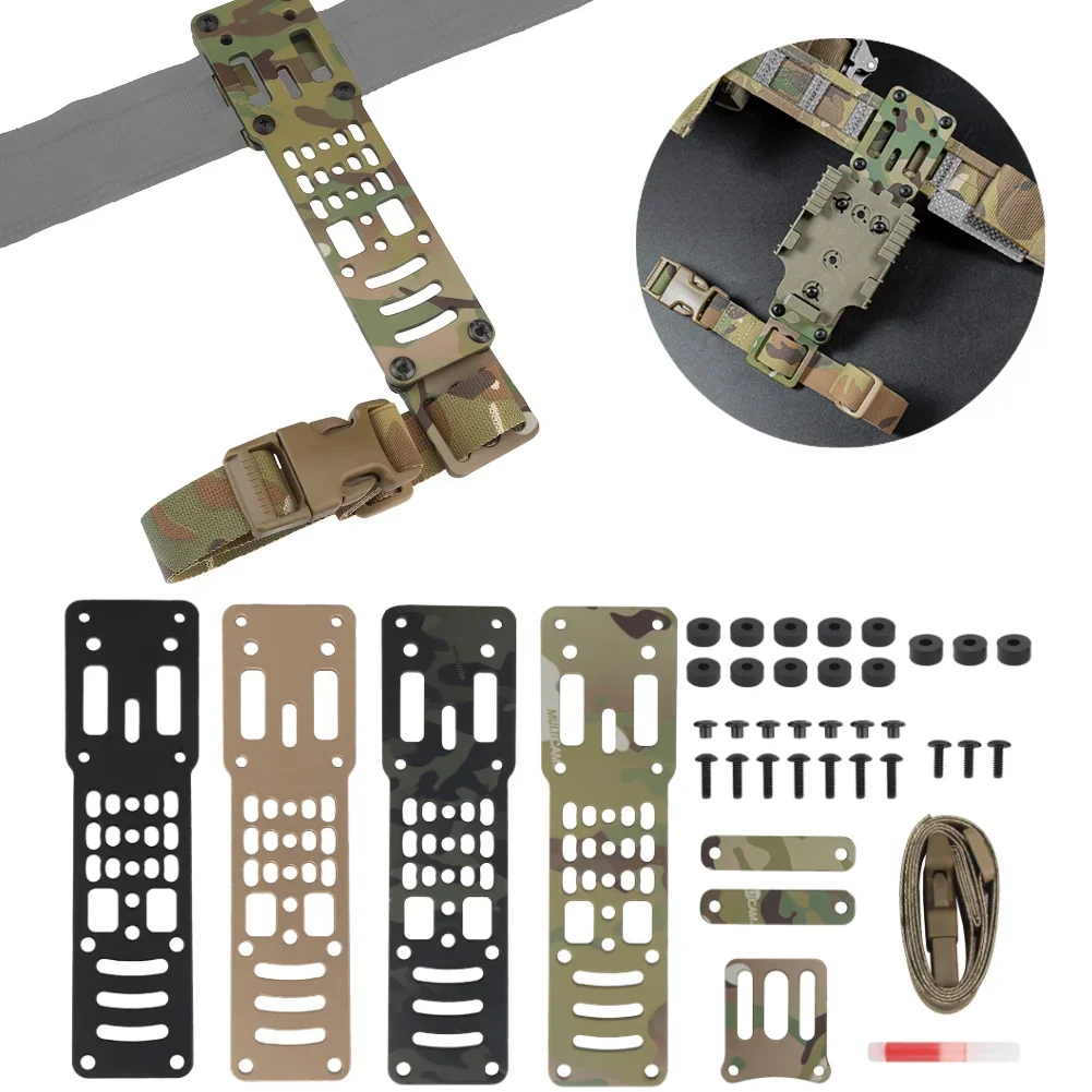 

Tactical Metal Modular Pistol Holster Adapter Compatible QLS Platform Holster Drop Leg Band Hunting Quick Pull Draw Adapter