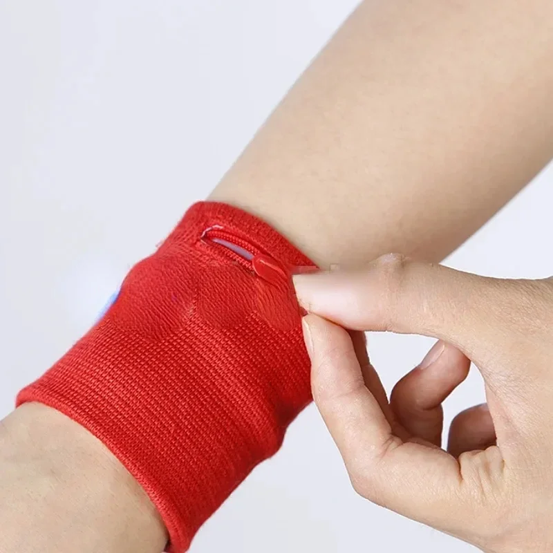 حقيبة تخزين آمنة لدعم المعصم مع سحاب للجري والسفر والدراجة وحقيبة رياضية آمنة لتشغيل محفظة الدراجة الرياضية