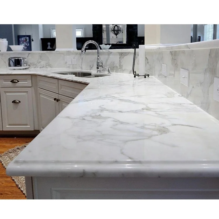 

Smooth and Easy To Clean Desktop Artificial Stone Modern Composite White Quartz Stone Kitchen Countertop Slate