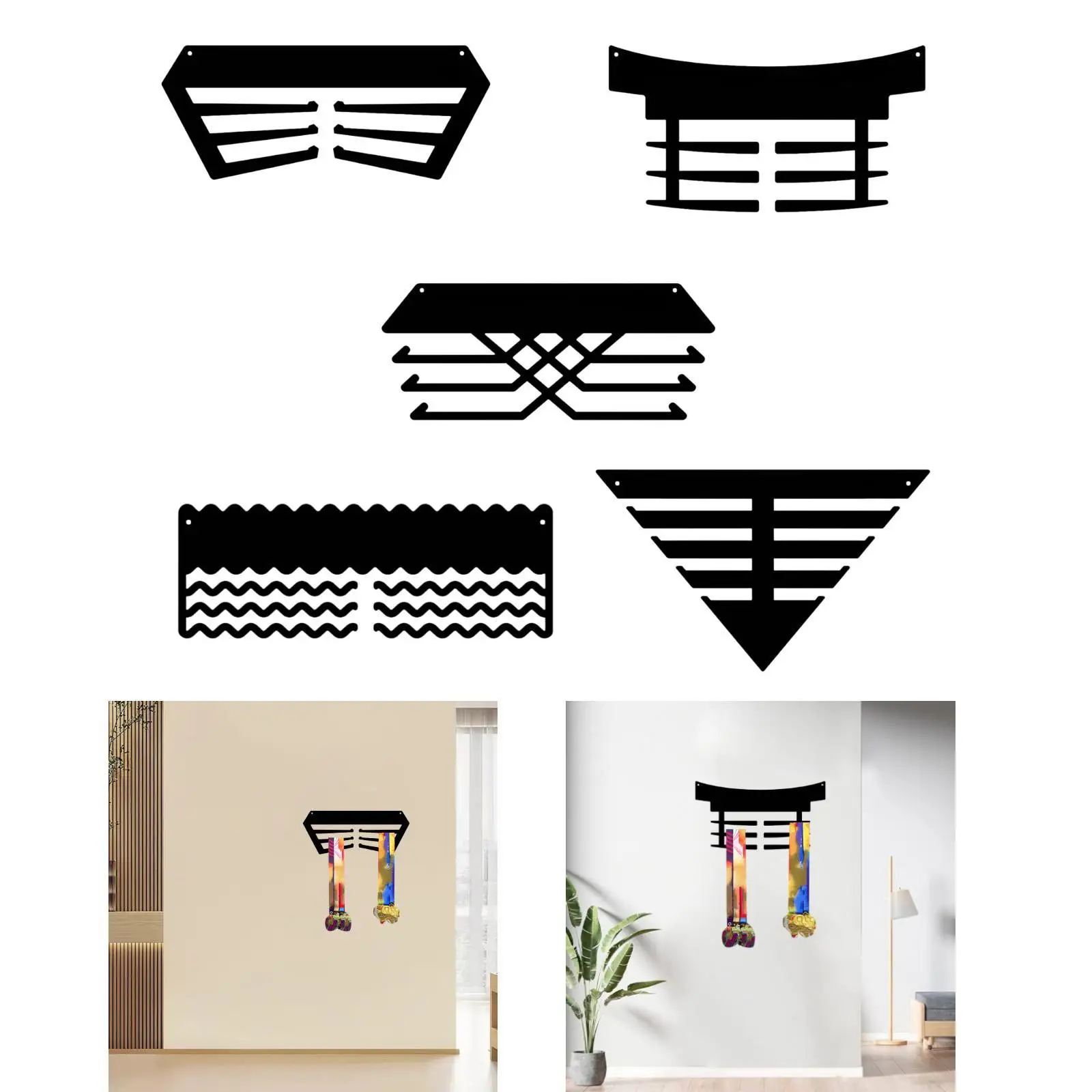 Medal Hanger Display Holder Wall Organizer for Running Gymnastics Volleyball