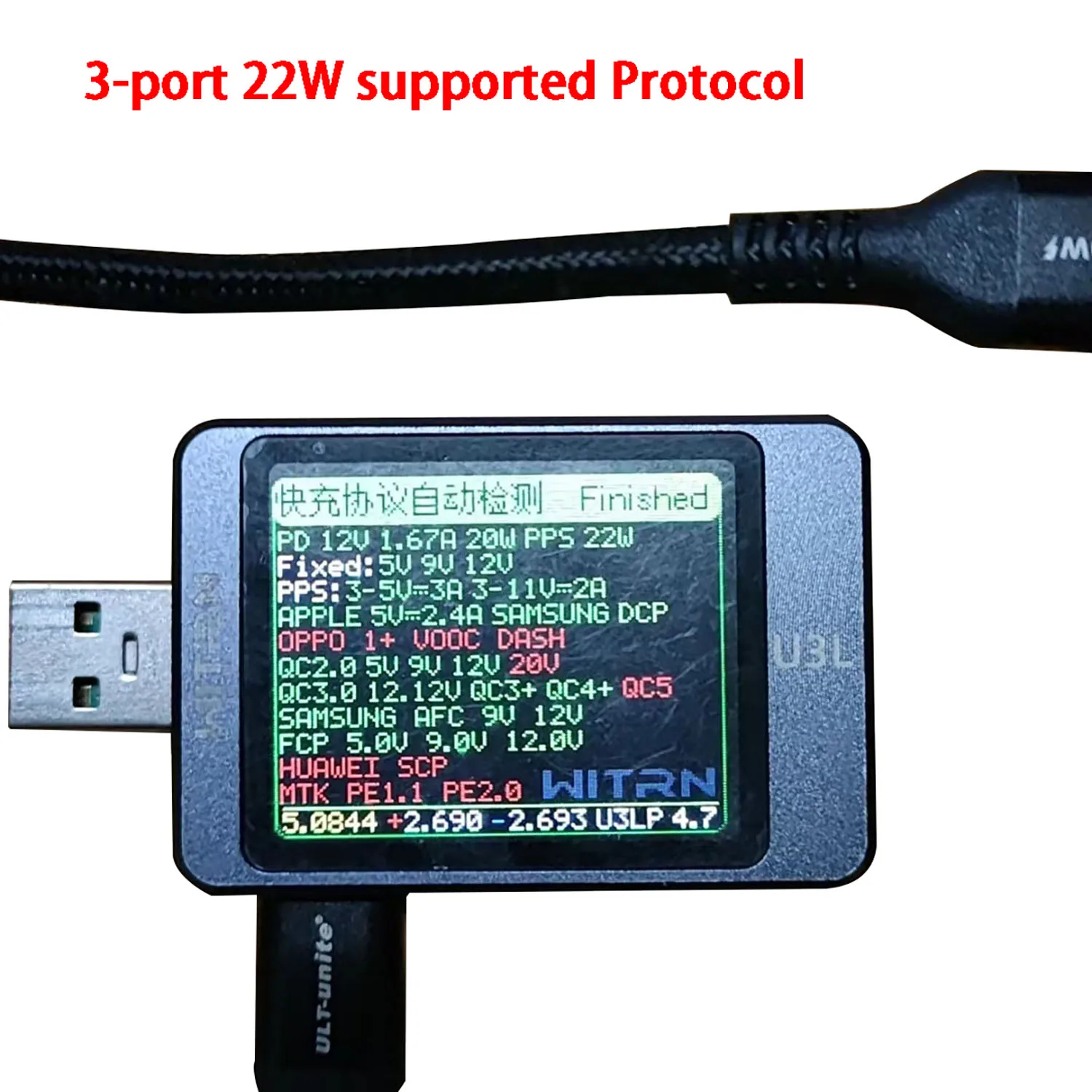 PD65W Ładowarka samochodowa Szybkie ładowanie TYPE-C USB 8-WAY Niezależne szybkie ładowanie TELEFONU komórkowego DC 12V 24V DO PD QC Protokół PPS AFC/FCP — zdjęcie 7