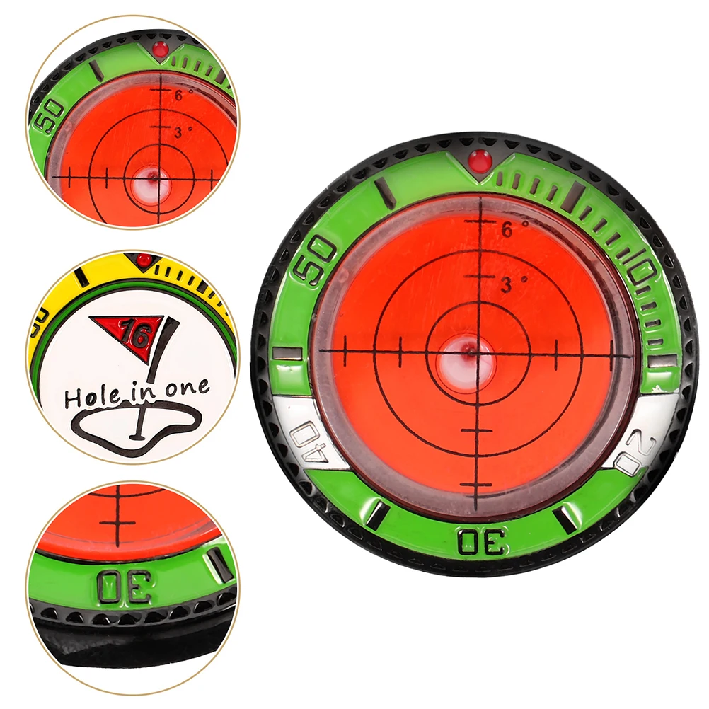 2 قطعة علامات كرة جولف مستديرة ABS البلاستيك عالية الدقة المحمولة خفيفة الوزن لوازم صديقة للبيئة