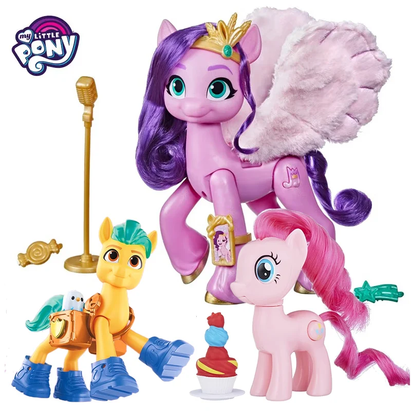 Hasbro Genuine My Little Pony Shine Singer Pipp Petals Applejack Pinkie Pie Doll Girls Toy Cute Kawaii Birthday Christmas Gift