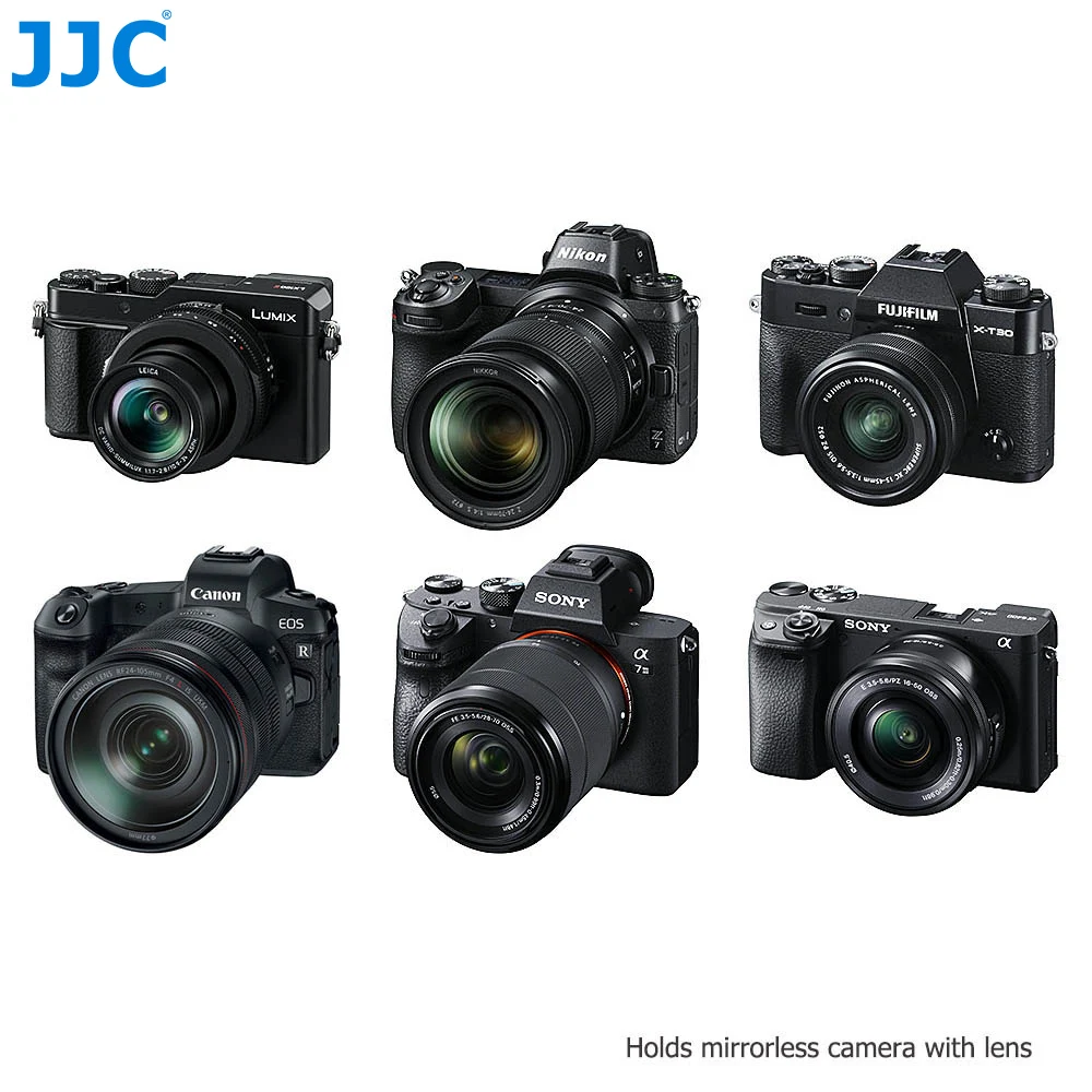 Jc Deluxe bezlusterkowy pasek z uchwytem do aparatu Sony Canon Nikon Fujifilm Olympus Panasonic z płytką do szybkiego uwalniania Arca Swiss