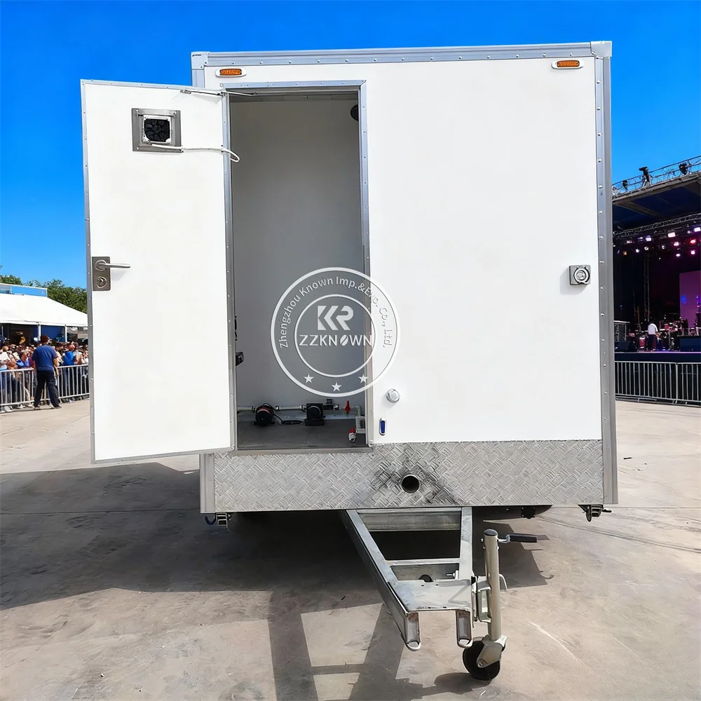 Mobile Toilet Trailer Luxury Restroom Portable WC Mobile Bathroom Trailer Restroom Trailer with Sink