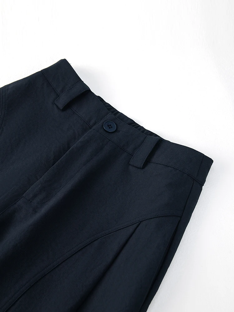 Pantaloni casual a gamba larga stile K da donna 2025 Pantaloni eleganti fluidi a vita alta primavera autunno, versatili e dimagranti