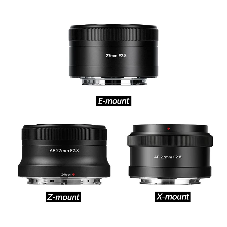 7Artisans AF 27mm F2.8 Autofocus APS-C Frame Lens for Camera Studio Humanities Photography with Sony E Nikon Z-mount A7RIII ZFC