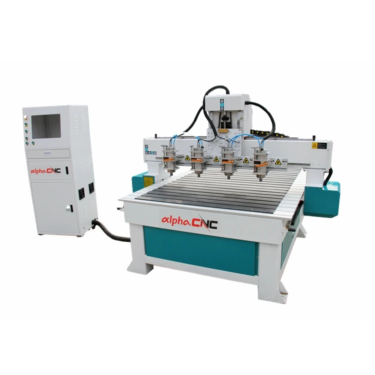 4/5/6/8 1325 1530 multiheads cnc router 2.2kw multi-spindle cnc multitask 3d cnc wood router carving machine for home furniture