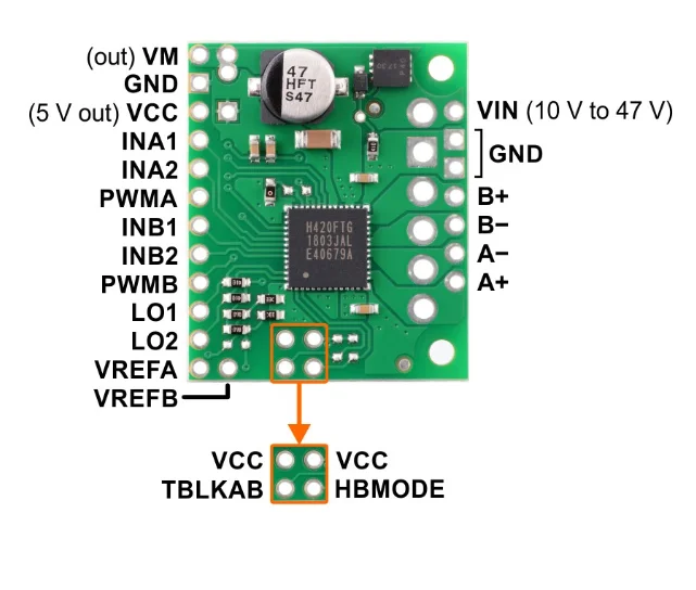 1PCS Spot TB67H420FTG Dual/Single Motor Driver Carrier 2999 module