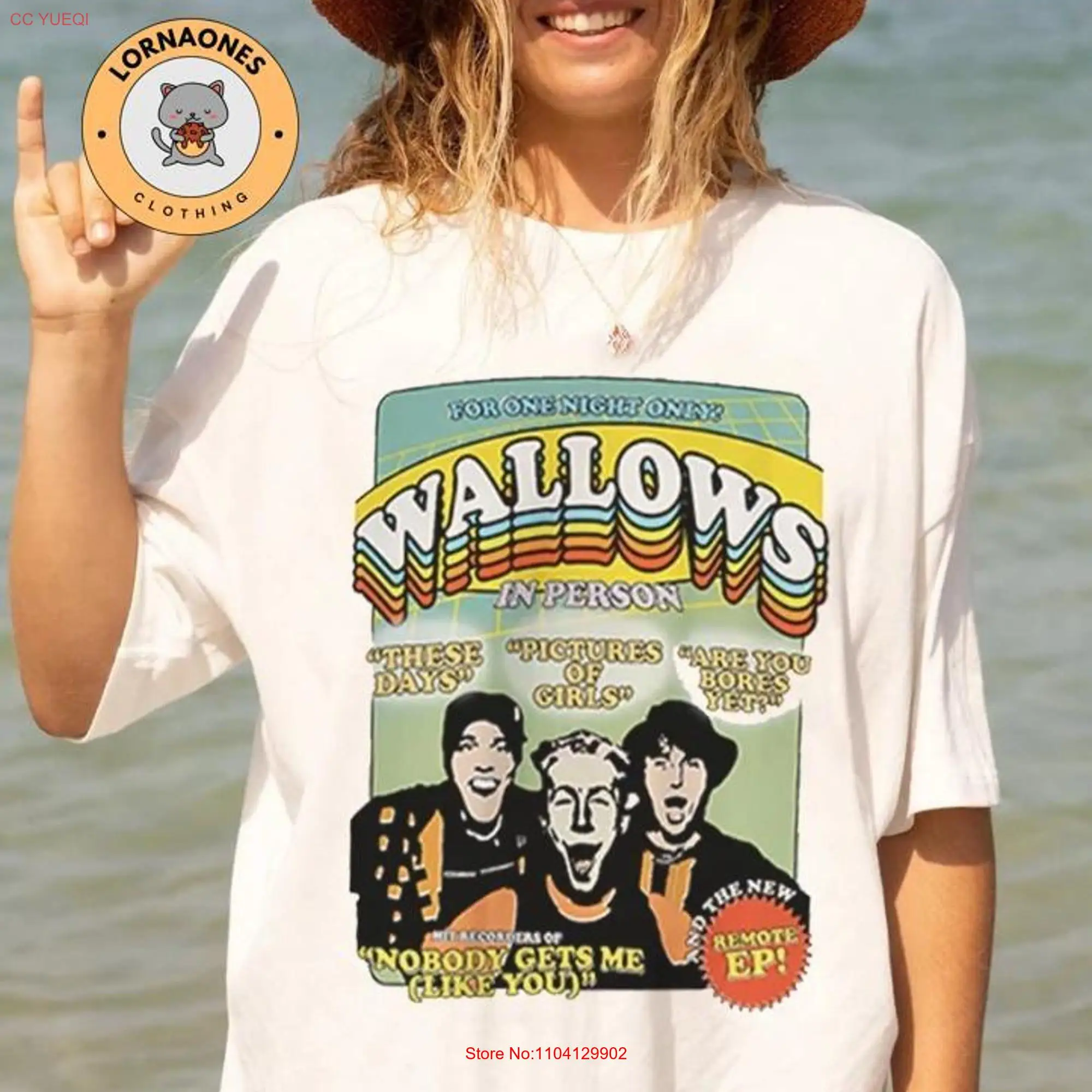 Wallows Band T Shirt Model Tour 2024 Date Tell Me That it's Over Concert Sh long or short sleeves