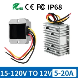 120V 100V 96V 84V 72V 60V 48V 24V to 12V 15A 20A 5A 10A DC DC Buck Converter Power Regulator Step Down Voltage Car CCTV