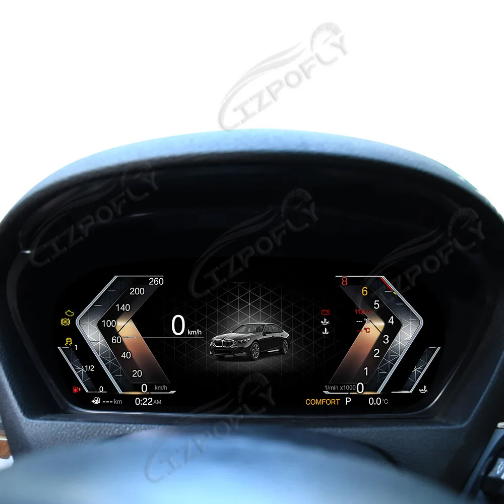 

LCD Speedometer Car Dashboard For BMW E70/E71 2006-2013 Digital Cluster Virtual Cockpit Instrument Display Panel GPS Navigation