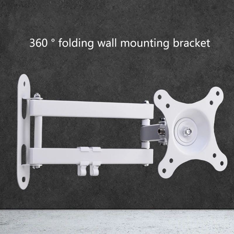 Monitor Wall Mounted Stand for Echo Show 15 Display 360° Rotating Aluminum Alloy Stand Folding Tablet view 4