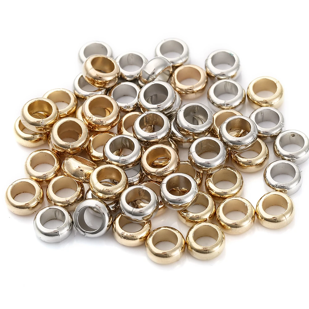100Pcs/lot 9*9mm Round Shape CCB Beads Charm Spacer Beads for DIY Jewelry Making Finding Supplies Accessories